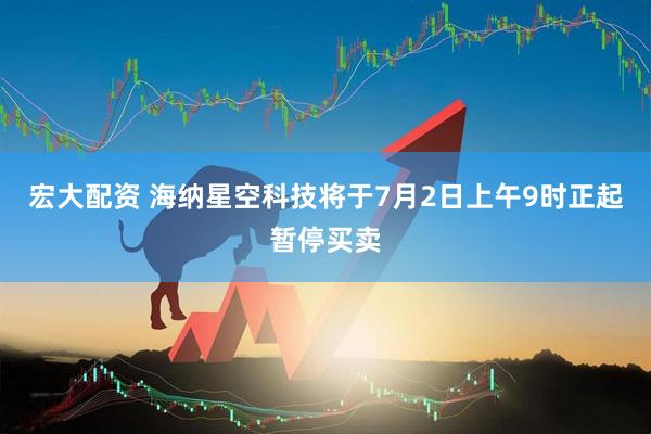 宏大配资 海纳星空科技将于7月2日上午9时正起暂停买卖