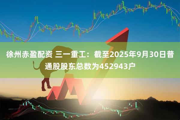 徐州赤盈配资 三一重工：截至2025年9月30日普通股股东总数为452943户